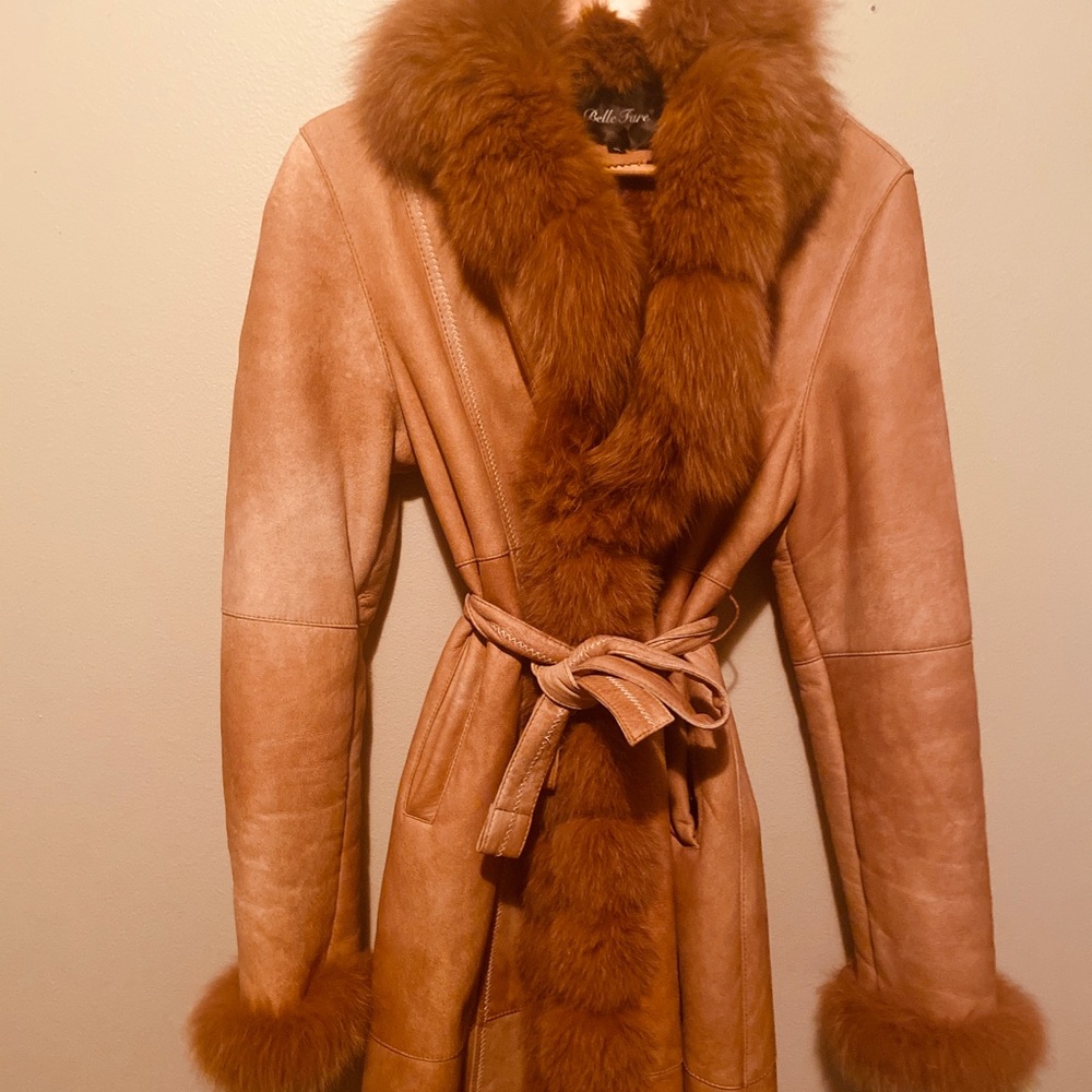 Authentic Belle Fare Shearling Fur Coat